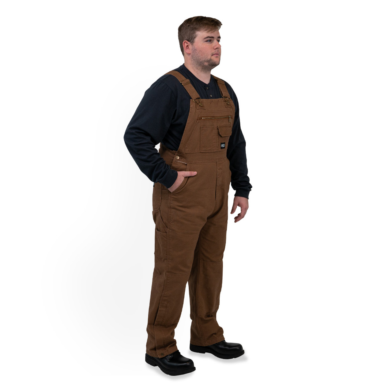 Carhartt R06 DKB Duck Bib Overalls Unlined Double Knee Choco Brown, Men's  Fashion, Coats, Jackets and Outerwear on Carousell